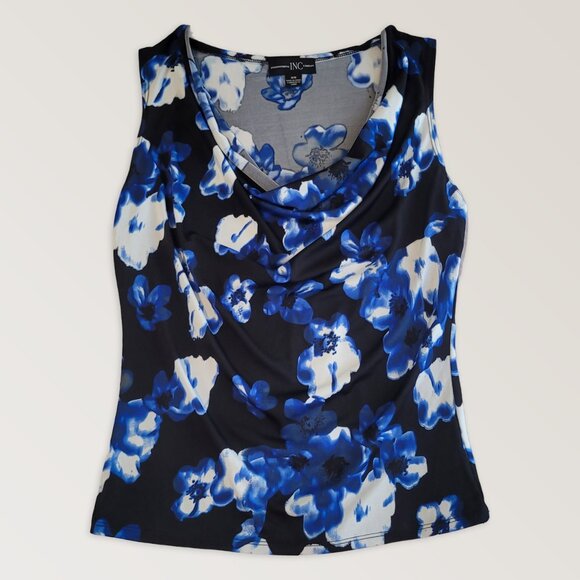 Floral Bohemian Blouse, Sleeveless Top, Size M - Picture 1 of 5